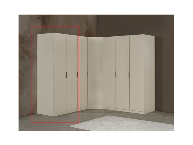 SOLID GARDROP IKILI  AHSAP KAPAK