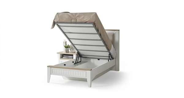 NAPOLI 120*200  BAZALI KARYOLA +BAŞLIK