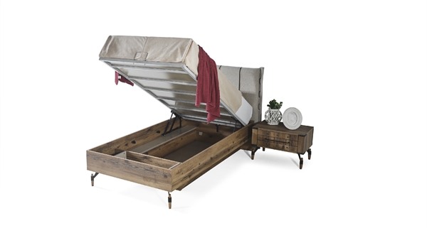 ETNIK 120x200 BAZALI KARYOLA +BAŞLIK